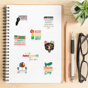 50 Black Liberation Day Graffiti Stickers Decorated Guitar Luggage DIY Waterproof Decals