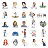 50 American TV series intern doctor Grey graffiti stickers suitcase laptop guitar waterproof stickers