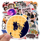 50 pieces of American TV series Strange Tales 3 Decoration Guitar Trolley Box Car Sticker Waterproof Removable Graffiti Sticker