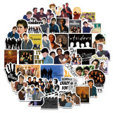 50 outdoor graffiti stickers for American TV dramas, luggage, laptop, waterproof, removable, and non repeating stickers
