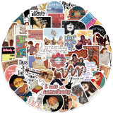 50 TV series Daisy and band graffiti stickers decorated guitar suitcase waterproof