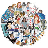50 American TV series intern doctor Grey graffiti stickers suitcase laptop guitar waterproof stickers