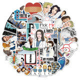 50 American TV series intern doctor Grey graffiti stickers suitcase laptop guitar waterproof stickers