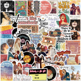 50 TV series Daisy and band graffiti stickers decorated guitar suitcase waterproof