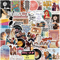 50 TV series Daisy and band graffiti stickers decorated guitar suitcase waterproof