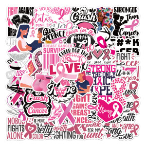 50 red ribbon graffiti stickers diy skateboard stationery box luggage waterproof stickers