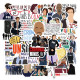 50 New American Drama Criminal Psychology Graffiti Stickers Personalized Decoration Travel Case Skateboard Waterproof PVC Removable Sticker