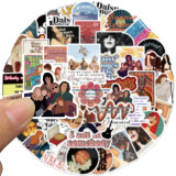 50 TV series Daisy and band graffiti stickers decorated guitar suitcase waterproof