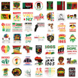 50 Black Liberation Day Graffiti Stickers Decorated Guitar Luggage DIY Waterproof Decals