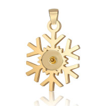 （Delivery time of 7 days） Stainless steel snowflake Pendant fit 20MM Snaps button jewelry wholesale