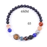Starry Sky Galaxy Bracelet Volcano Stone Frosted Lapis lazuli Blue Sandstone Bracelet