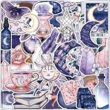 50 pieces of illusory magic graffiti stickers, mobile phones, water cups, computer decoration stickers, waterproof children's cartoon stickers