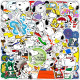 50 cartoon animal notebooks, skateboards, luggage cases, water cups, car graffiti decoration stickers, waterproof hand tent stickers