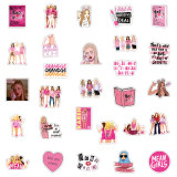 50 sheets of Mean Girls graffiti stickers, waterproof luggage, laptop, scooter, water cup stickers