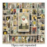 78 cat tarot graffiti stickers cartoon stickers DIY skateboard mobile phone luggage stickers waterproof