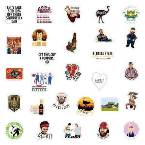 50 Letterkeny Town Graffiti Stickers Waterproof Luggage, Laptop, Scooter, Water Cup Stickers