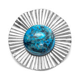stainless steel Stripe  Agate snap buttons Natural stone DIY  fit 20mm snap button charms