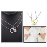 Stainless Steel Love Cat Fashion Couple Necklace