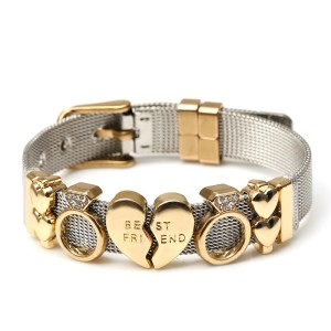 25 styles DIY stainless steel 10MM strap bracelet