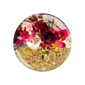 20MM Flower Rose girl Print glass snap button charms 20MM Flower Rose girl Print glass snap button charms