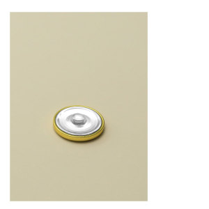 20MM Rhinestones Gold round shape Metal  snap button charms