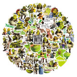 50 Anime Monster Shrek Graffiti Stickers Car Luggage, Notebook, Scooter Waterproof Stickers