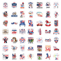 100 pieces of Independence Day personalized graffiti stickers, car trunk water cup waterproof stickers