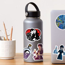 50 American TV series Wednesday graffiti stickers helmet DIY waterproof stickers Amazon water cup waterproof stickers
