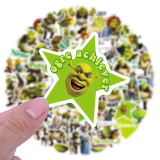 50 Anime Monster Shrek Graffiti Stickers Car Luggage, Notebook, Scooter Waterproof Stickers