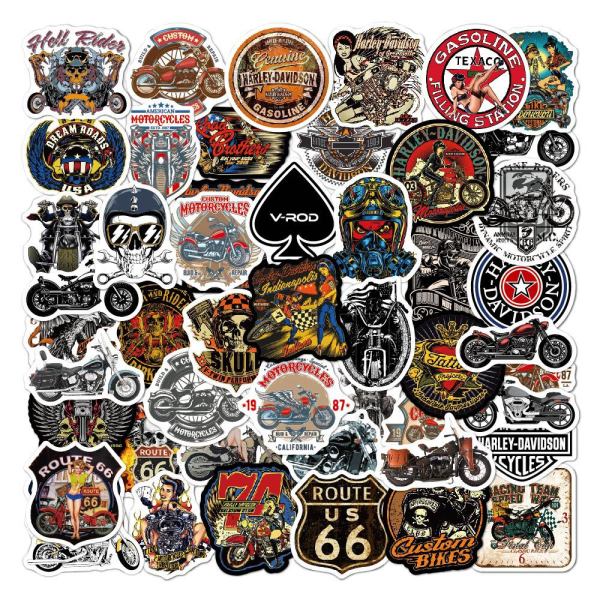 50 personalized graffiti waterproof decorative guitar skateboard computer Harley motorcycle stickers