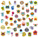 50 Small Monster Stickers Graffiti Personalized Cartoon DIY Skateboard Waterproof Stickers