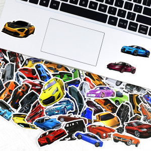 50 sheets of graffiti and waterproof stickers for supercar racing modified cars JDMRacing car cartoon stickers