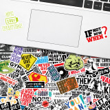 50 text stickers for gym incentive culture stickers, Taekwondo hall walls, gym decoration, waterproof stickers