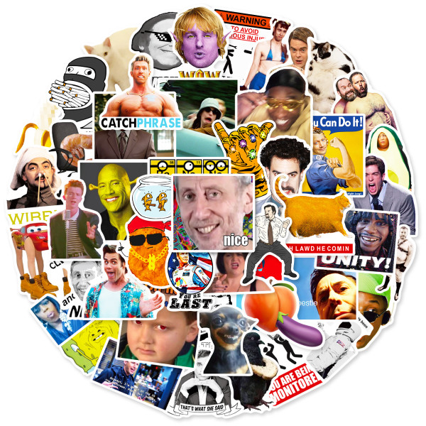 50 suitcases, laptops, TV dramas, internet celebrities, spoofing, waterproof stickers, internet celebrities, emoji bags