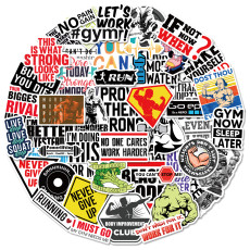 50 text stickers for gym incentive culture stickers, Taekwondo hall walls, gym decoration, waterproof stickers