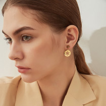 Stainless steel Christmas earrings