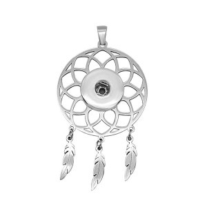 Stainless steel love Pineapple flower Pendant 20MM Snaps button jewelry wholesale