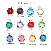 Stainless Steel Mom Bracelet Twelve Color Birthday Stone Pushable Pull Bracelet Mother's Day Gift