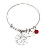 Stainless Steel Mom Bracelet Twelve Color Birthday Stone Pushable Pull Bracelet Mother's Day Gift