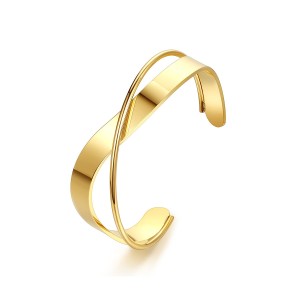 Stainless steel opening bracelet