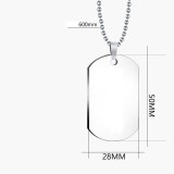 Stainless steel color printed military brand Mother's Day Father's Day To My Son necklace keychain set