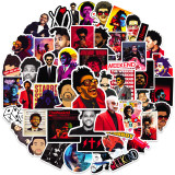 50 sheets of the weekly Wicken European and American celebrity stickers, computer phone case decoration, water cup waterproof sticker