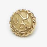23MM rabbit Flower metal Pearl Rhinestones snap button charms