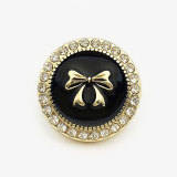 23MM rabbit Flower metal Pearl Rhinestones snap button charms