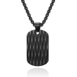 Stainless steel knife pattern pendant necklace
