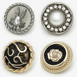 23MM rabbit Flower metal Pearl Rhinestones snap button charms
