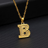 Stainless steel 26 letter  necklace