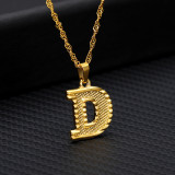 Stainless steel 26 letter  necklace