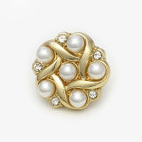 23MM rabbit Flower metal Pearl Rhinestones snap button charms