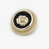 23MM rabbit Flower metal Pearl Rhinestones snap button charms